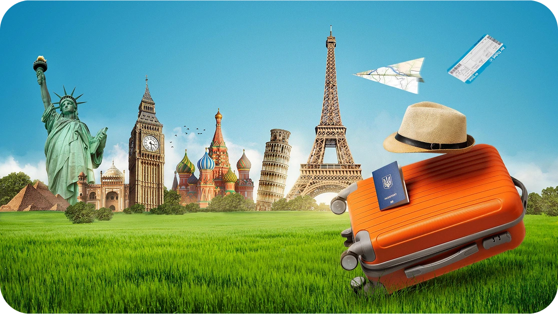 Study Abroad Journey - World landmarks and travel